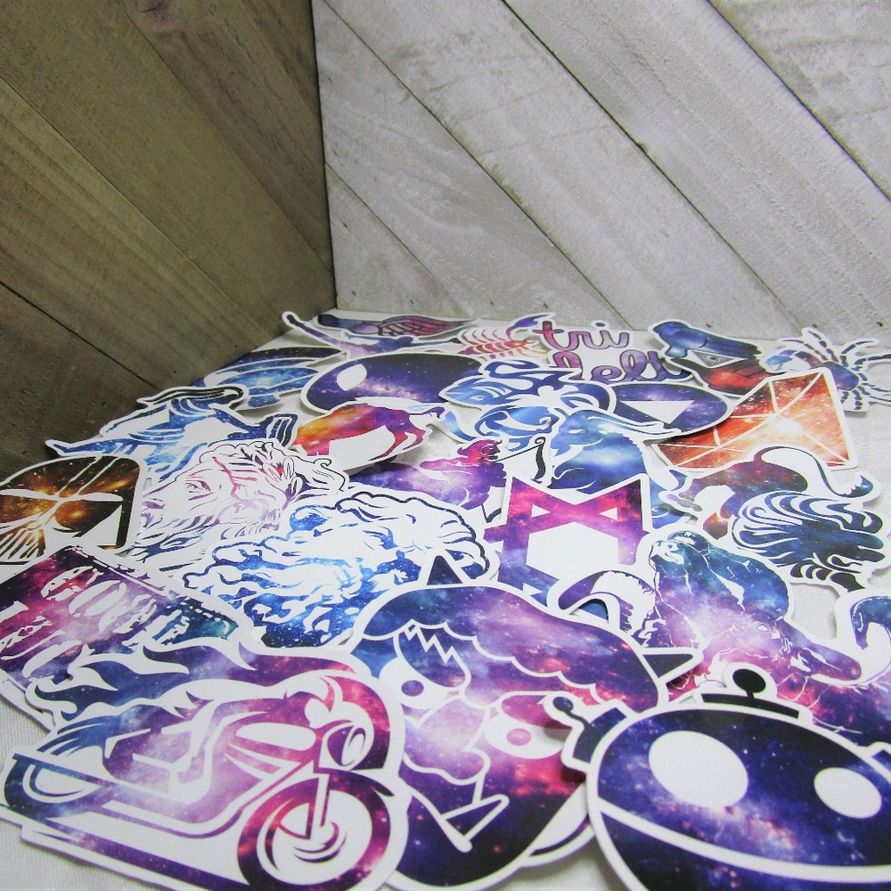 5/$15 - 25 Assorted Galaxy Stickers